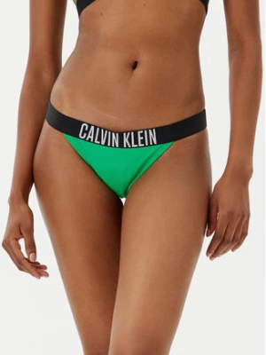 Calvin Klein Swimwear Dół od bikini KW0KW02857 Zielony