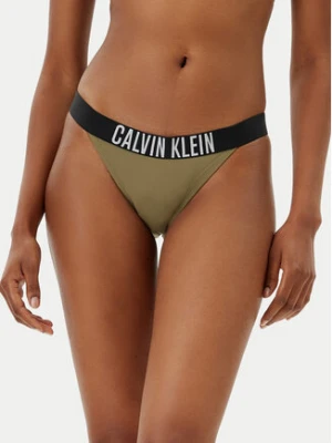 Calvin Klein Swimwear Dół od bikini KW0KW02857 Zielony