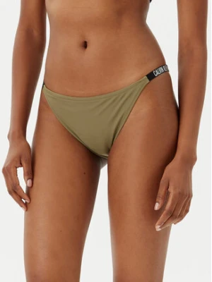 Calvin Klein Swimwear Dół od bikini KW0KW02891 Zielony