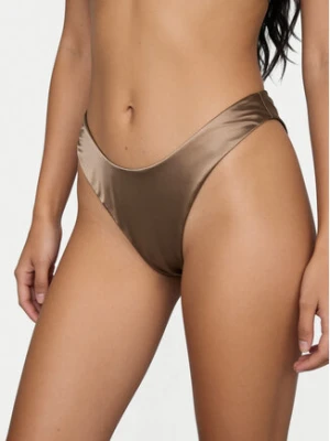 Calvin Klein Swimwear Dół od bikini LV00Q61116 Brązowy