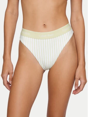 Calvin Klein Swimwear Dół od bikini LV00Q61132 Zielony