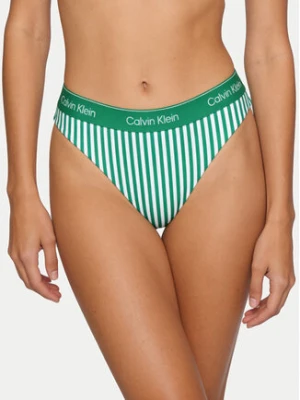Calvin Klein Swimwear Dół od bikini LV00Q61132 Zielony