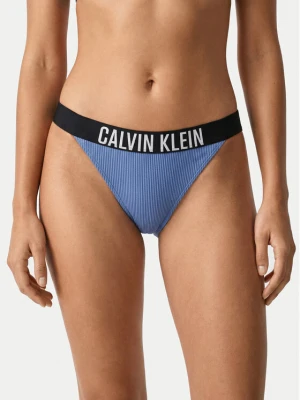 Calvin Klein Swimwear Dół od bikini LV00Q61213 Niebieski