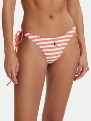 Calvin Klein Swimwear Dół od bikini LV00Q61215 Pomarańczowy