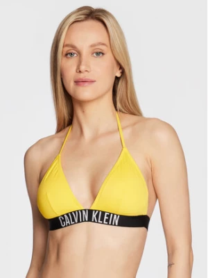Calvin Klein Swimwear Góra od bikini Intense Power KW0KW01850 Żółty