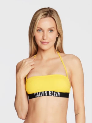 Calvin Klein Swimwear Góra od bikini Intense Power KW0KW01907 Żółty