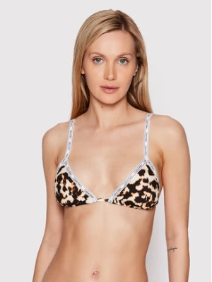 Calvin Klein Swimwear Góra od bikini KW0KW01791 Brązowy