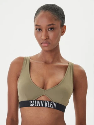 Calvin Klein Swimwear Góra od bikini KW0KW02745 Zielony