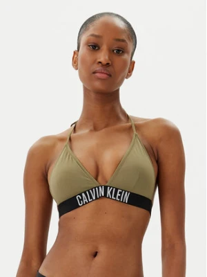 Calvin Klein Swimwear Góra od bikini KW0KW02854 Zielony