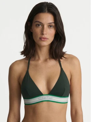 Calvin Klein Swimwear Góra od bikini LV00Q61214 Zielony ciemny