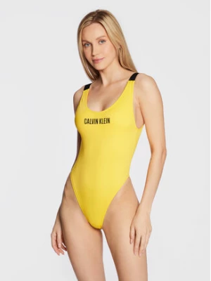 Calvin Klein Swimwear Strój kąpielowy Intense Power KW0KW01597 Żółty