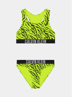 Calvin Klein Swimwear Strój kąpielowy KY0KY00056 Zielony