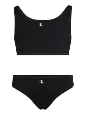 Calvin Klein Swimwear Strój kąpielowy KY0KY00093 Czarny