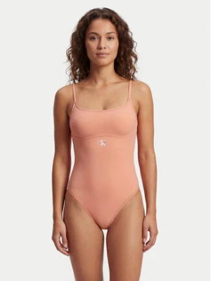 Calvin Klein Swimwear Strój kąpielowy LV00Q61217 Różowy