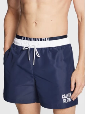 Calvin Klein Swimwear Szorty kąpielowe KM0KM00791 Granatowy Regular Fit