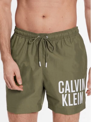 Calvin Klein Swimwear Szorty kąpielowe KM0KM00794 Beżowy Regular Fit