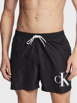 Calvin Klein Swimwear Szorty kąpielowe KM0KM00849 Czarny Regular Fit