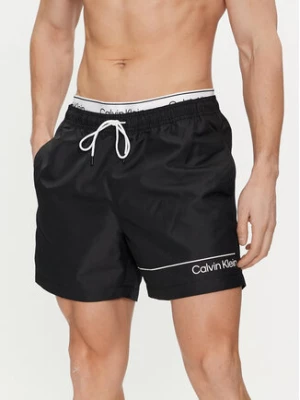 Calvin Klein Swimwear Szorty kąpielowe KM0KM00957 Czarny Regular Fit