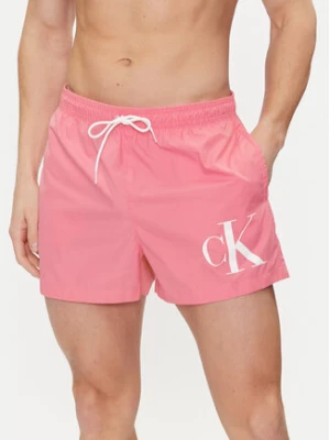 Calvin Klein Swimwear Szorty kąpielowe KM0KM00967 Różowy Regular Fit
