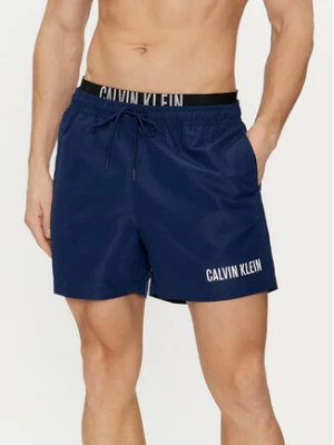 Calvin Klein Swimwear Szorty kąpielowe KM0KM00992 Granatowy Regular Fit