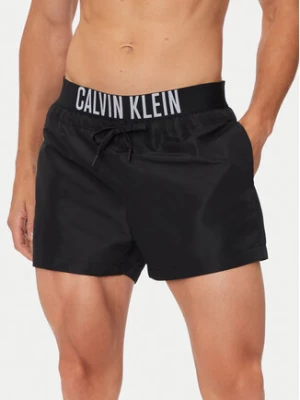 Calvin Klein Swimwear Szorty kąpielowe KM0KM01045 Czarny Regular Fit