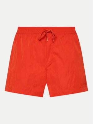Calvin Klein Swimwear Szorty kąpielowe KM0KM01048 Czerwony Regular Fit