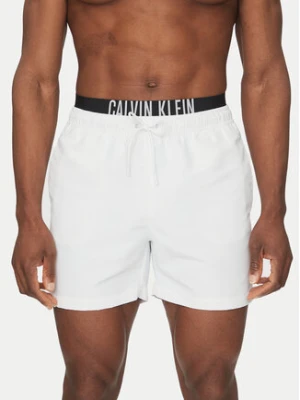 Calvin Klein Swimwear Szorty kąpielowe KM0KM01093 Biały Regular Fit