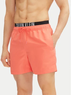 Calvin Klein Swimwear Szorty kąpielowe KM0KM01093 Różowy Regular Fit