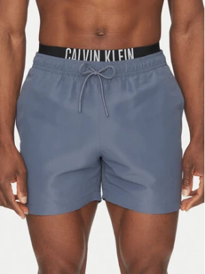 Calvin Klein Swimwear Szorty kąpielowe KM0KM01093 Szary Regular Fit