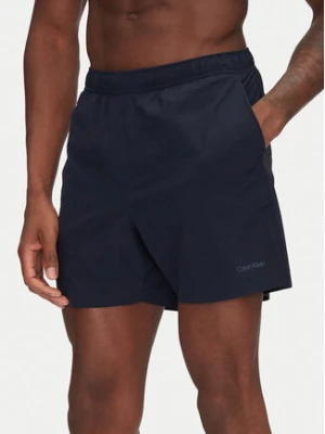 Calvin Klein Swimwear Szorty kąpielowe KM0KM01118 Granatowy Regular Fit