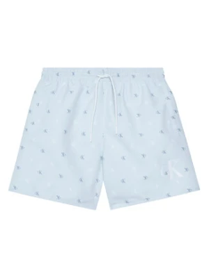 Calvin Klein Swimwear Szorty kąpielowe KV0KV00062 Niebieski Regular Fit
