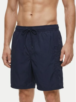 Calvin Klein Swimwear Szorty kąpielowe LV00N61029 Granatowy Regular Fit