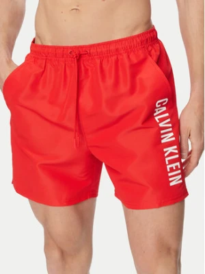 Calvin Klein Swimwear Szorty kąpielowe LV00N61047 Czerwony Regular Fit