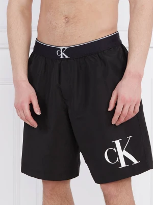 Calvin Klein Swimwear Szorty kąpielowe | Regular Fit czarny