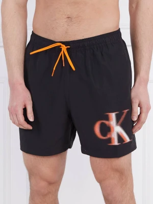 Calvin Klein Swimwear Szorty kąpielowe | Regular Fit czarny