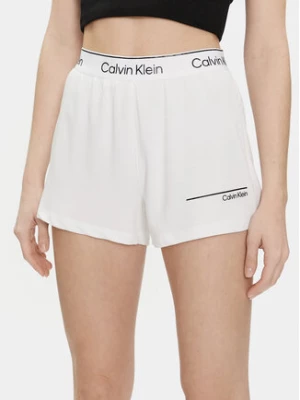 Calvin Klein Swimwear Szorty plażowe KW0KW02477 Biały Relaxed Fit