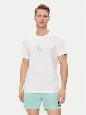 Calvin Klein Swimwear T-Shirt KM0KM00971 Biały Regular Fit