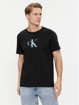 Calvin Klein Swimwear T-Shirt KM0KM00971 Czarny Regular Fit