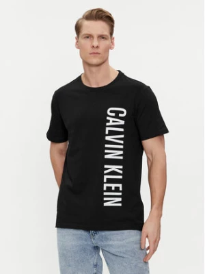 Calvin Klein Swimwear T-Shirt KM0KM00998 Czarny Regular Fit