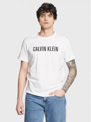 Calvin Klein Swimwear T-Shirt Logo KM0KM00836 Biały Regular Fit