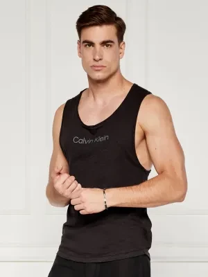 Calvin Klein Swimwear Tank top | Regular Fit | z dodatkiem lnu