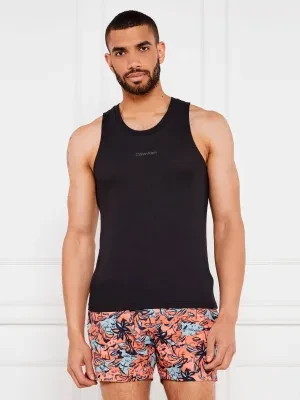 Calvin Klein Swimwear Tank top | Regular Fit | z dodatkiem lnu