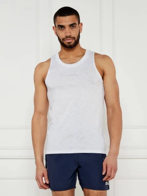 Calvin Klein Swimwear Tank top | Regular Fit | z dodatkiem lnu