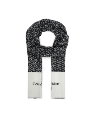 Calvin Klein Szal Aop Minimal Logo LV04F8053G Czarny