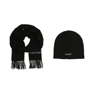 Calvin Klein Szal + czapka | z dodatkiem wełny