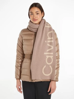 Calvin Klein Szal w kolorze szarobrązowym rozmiar: onesize