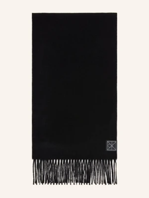 Calvin Klein Szal Z Kaszmiru schwarz CZARNY