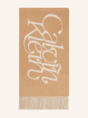 Calvin Klein Szal Żakardowy weiss