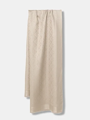 Calvin Klein szalik damski kolor beżowy LV04F8062G