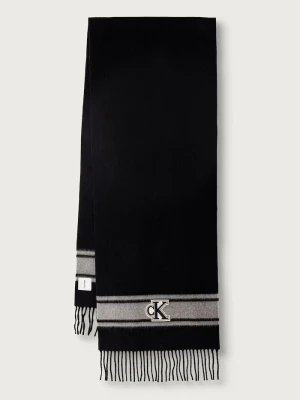 Calvin Klein szalik damski wełniany czarny